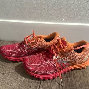 Brooks Glycerin 12 Women's Running Shoes Pink Orange 1201601B697 Size 7